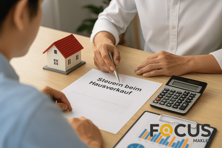 Was muss ich ans Finanzamt zahlen, wenn ich ein Haus verkaufe?